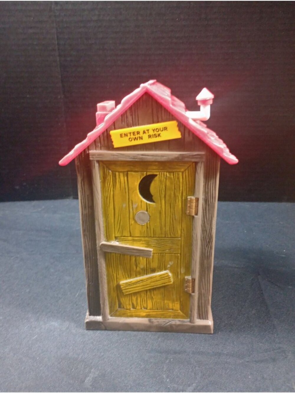 Vintage Funrise Talking Outhouse Working Bank 1996 kitsch